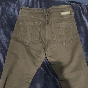 Burberry Black Straight Leg Jeans with Contrast Stitching